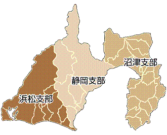 静岡県の地図